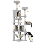 PawHut Cat Tree, 192 Cm Multi-level Cat Tower For Indoor Kittens