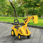 2 In 1 Kids Ride On Tractor With Buckle, For 1.5-4 Years Old, Yellow