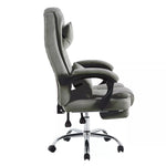 Swivel Velvet Office Chair Ergonomic Leisure Chair Height Adjustable Desk Chair | Grey