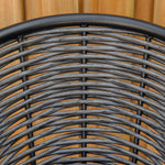 3 Pcs Patio Wicker Bistro Set W/ 2 Chairs & 1 Coffee Table