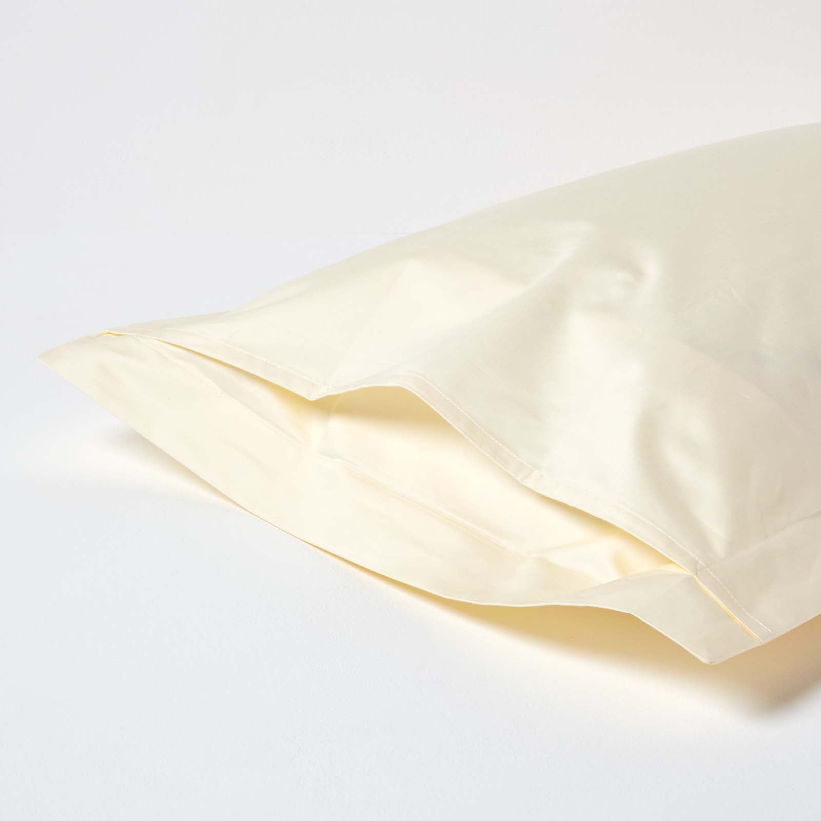 Egyptian Cotton Oxford Pillowcase 1000 Tc | 48 x 74cm | Cream