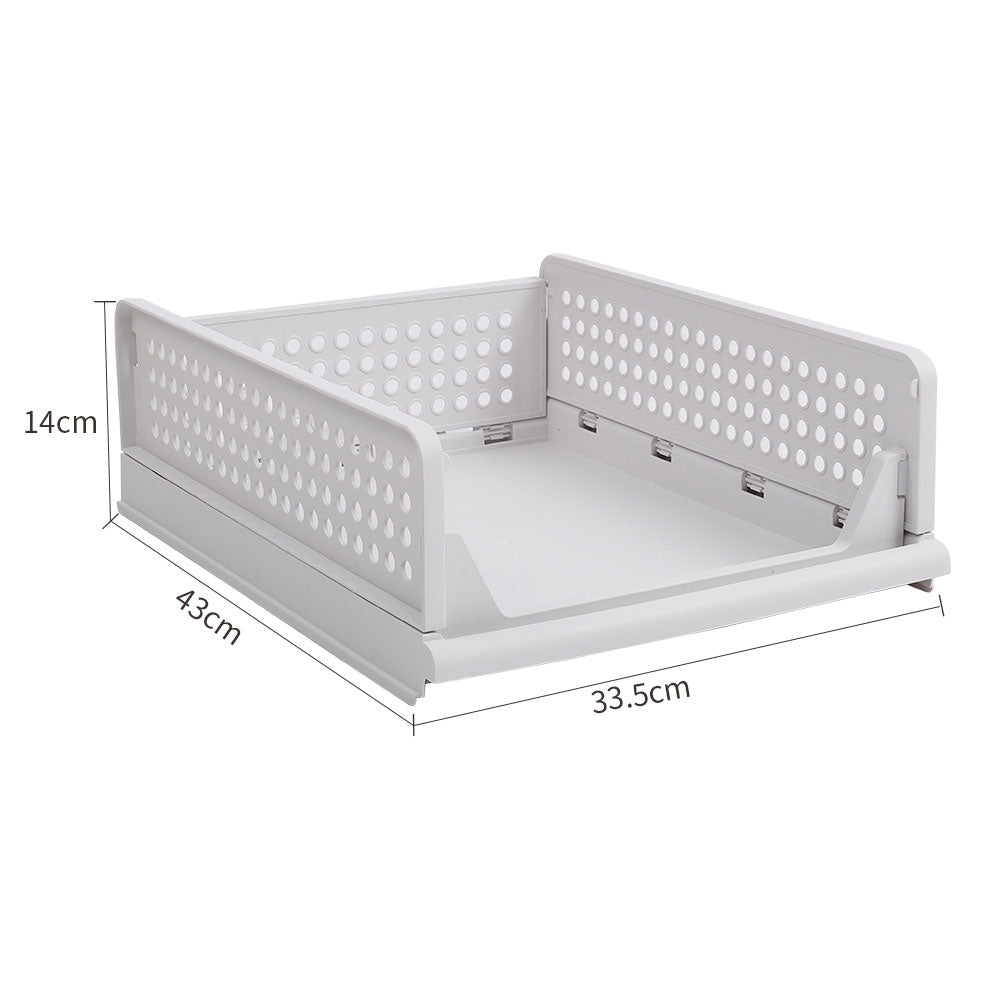 Foldable Stackable Drawer Storage Basket