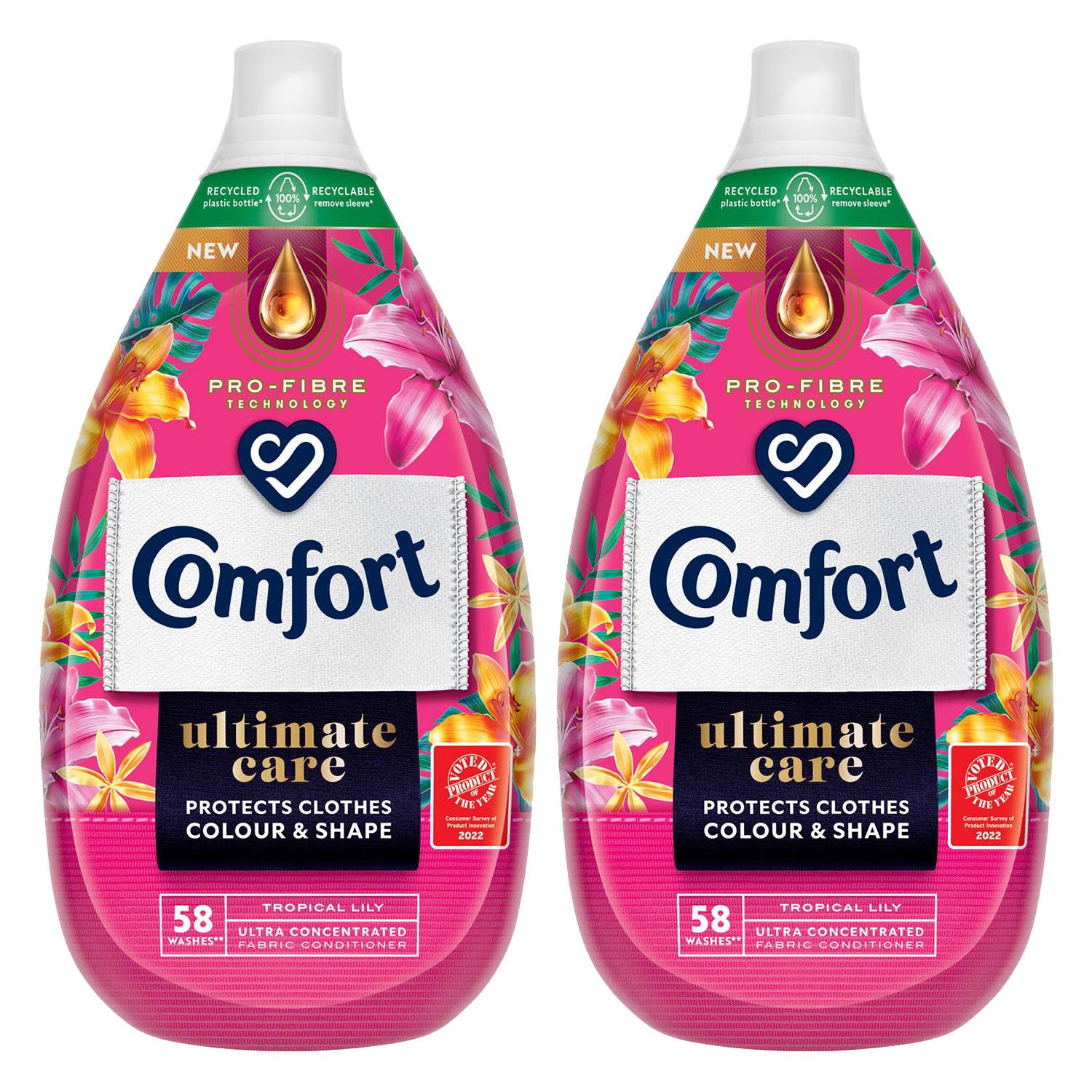 Fabric Conditioner Tropical Lily Ultra Concentrated 870ml, 58 Washes | Set-of-2