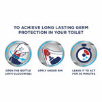 Zero Limescale Ocean Antibacterial Toilet Gel, 750ml, 3pk