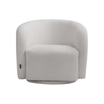 Swivel Tub Chair Boucle Upholstered Single Sofa