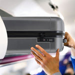 56x45x25cm Large Cabin Carry On Case - Overhead Luggage Suitcase - 4 Spinner Wheels - Abs Hard Shell Cabin Bag | Cabin | Anthracite