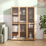 Multi-functional Storage Cabinet With Adjustable Shelves, 3 Acrylic Doors | Medium