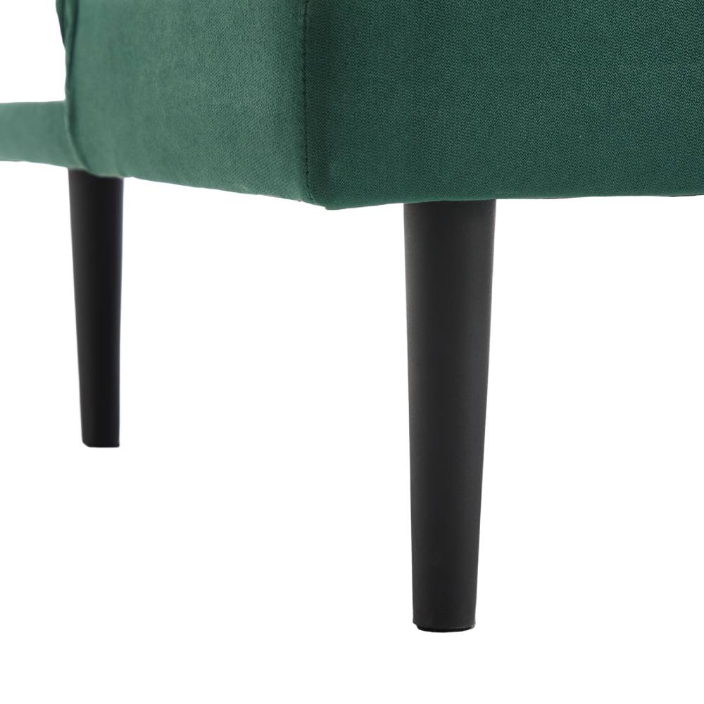 Modern Fabric Sofa Bed With Folding Design – Convertible, Compact & Stylish | Green