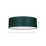 Verde Hand Made Scandi Style Ceiling Lamp In A Rich Green Finish Holds 3xe27 Led Bulbs