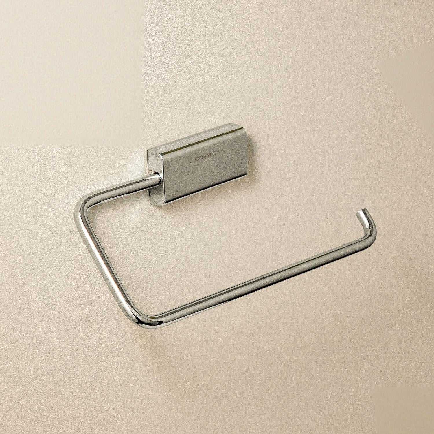 Towel Ring, Screw-in Or Self-adhesive, Chrome Silver, Next Collection