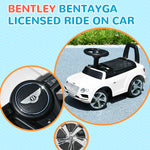 Bentley Licensed Ride On Car, Foot To Floor W/ Music Horn | White