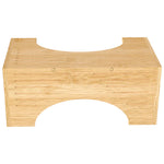 Bamboo Squatty Potty Squatting Toilet Poop Stool Bathroom Non-stick | Natural