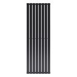 Steel Smoke Grey Vertical Tall Radiator With Single Panel