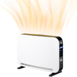 Portable Convector Heater With 24h Timer White