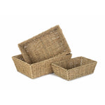 Seagrass Tapered Tray | Set-of-3 | Green