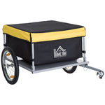 Bike Cargo Trailer Folding Yellow
