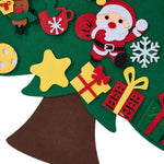 Breeins Diy Felt Christmas Tree With 41 Detachable Ornaments & Led String Lights