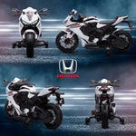 Honda Licensed 6v Kids Electric Motorbike Ride On Car For 3-5 Years | White