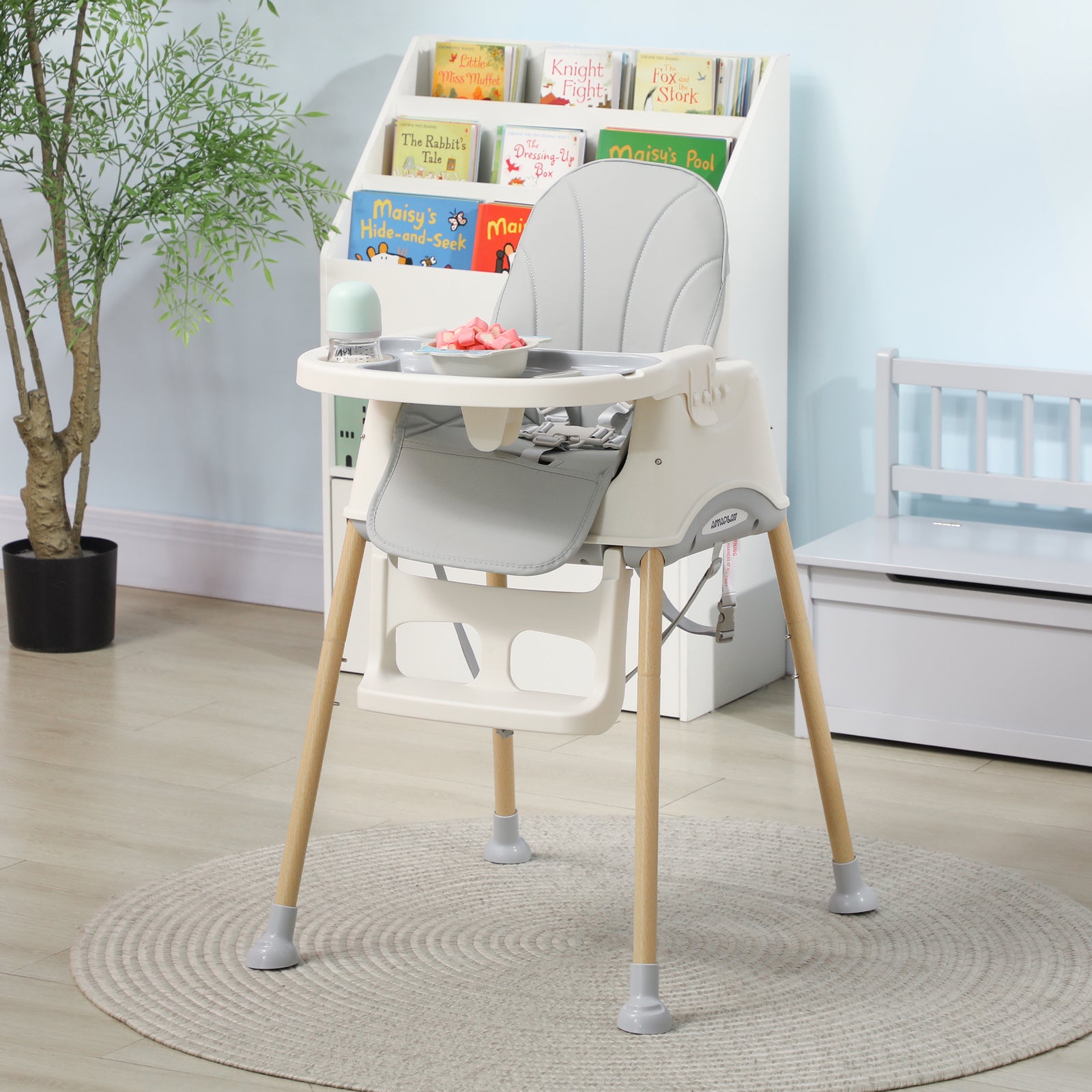 AIYAPLAY Aiyaplay 3 In 1 High Chair, Baby Chair, Booster Seat, Easy Clean & Foldable