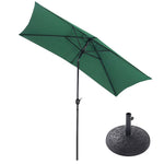 Waterproof Rectangular Parasol For Outdoor With Decorative Base