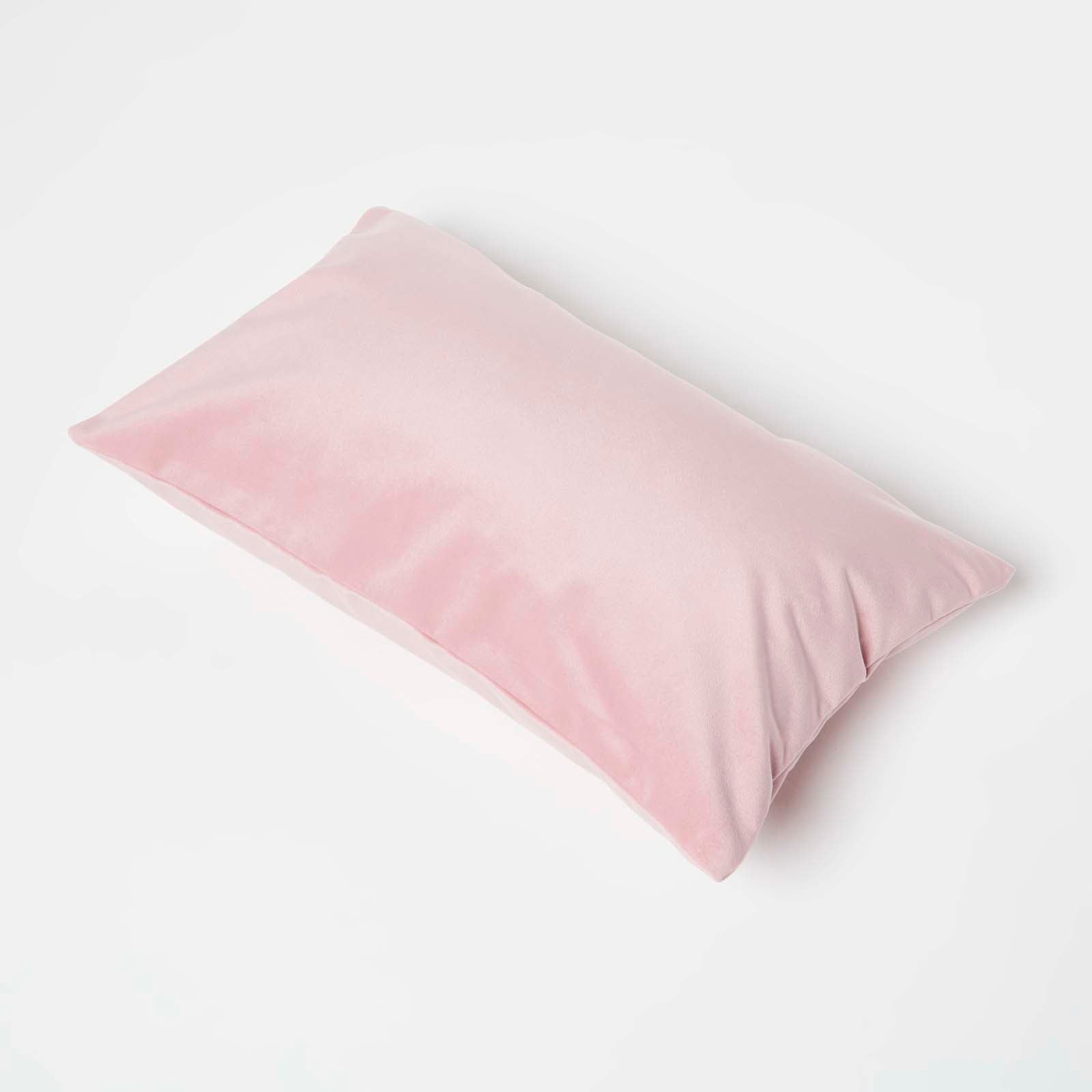 Velvet Cushion With Microfibre Insert | 30cm x 50cm | Pink