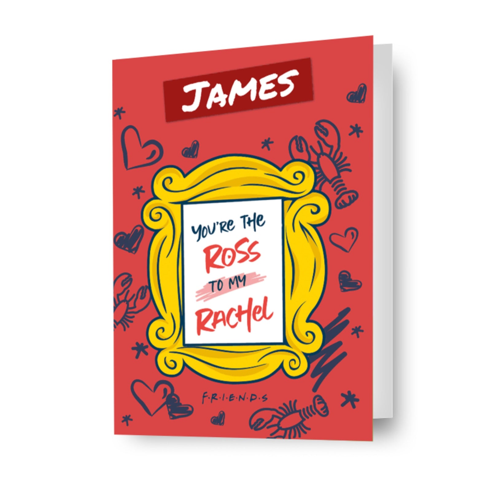 Personalised 'ross To My Rachel' Valentine's Day Card Official Product