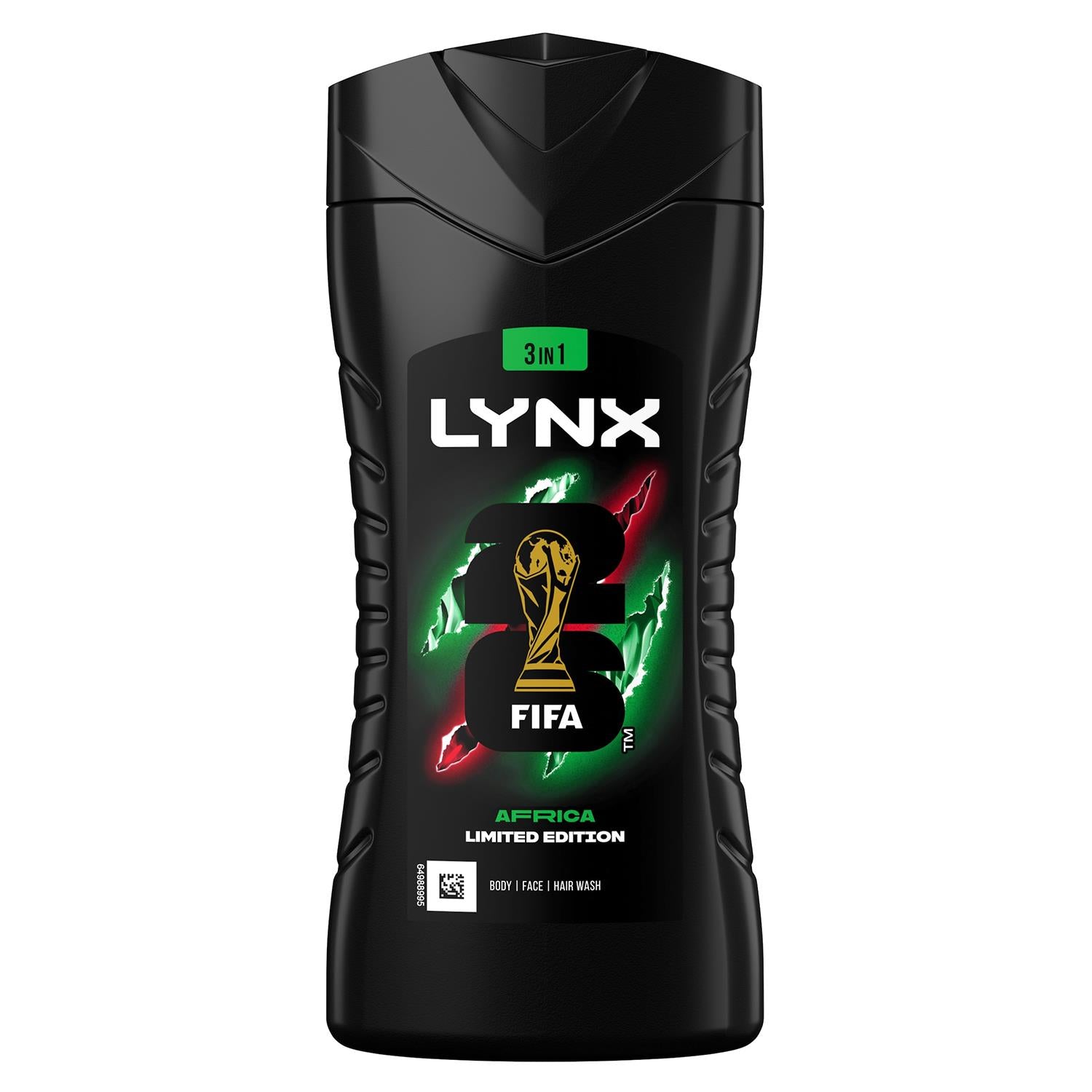 Limited Edition Fifa Africa 3-in-1 Body Wash 12h Refreshing Fragrance,225ml | Set-of-1