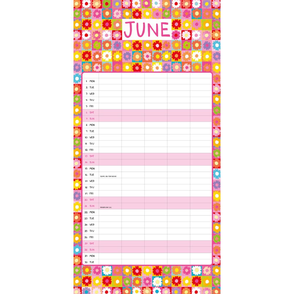 2026 Family Organiser Calendar (with Stickers) Official Product
