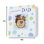 Dad Father's Day Card With Detachable Coaster Official Product