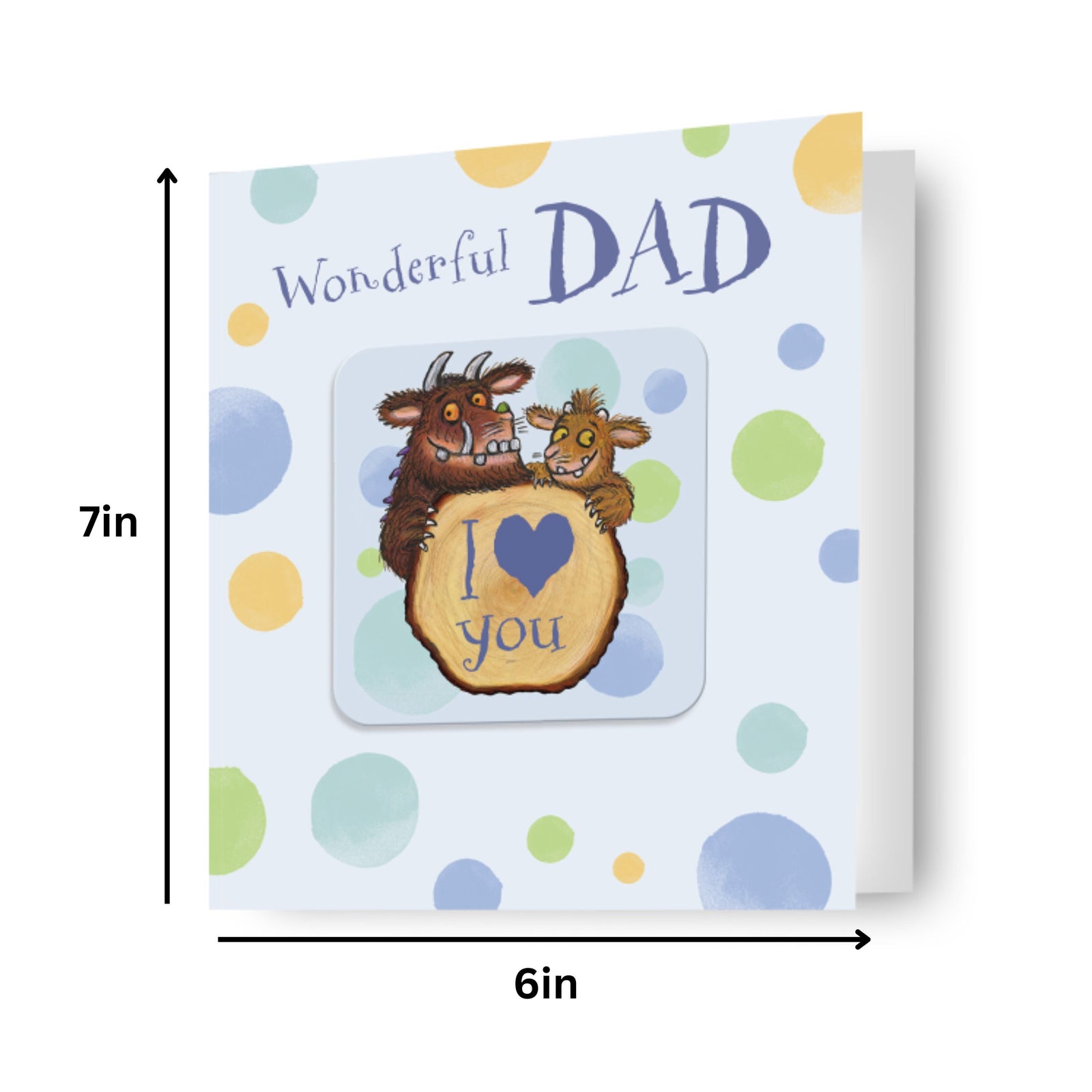 Dad Father's Day Card With Detachable Coaster Official Product