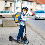 Folding Electric Scooter With Rear Wheel Brake | Sky Blue