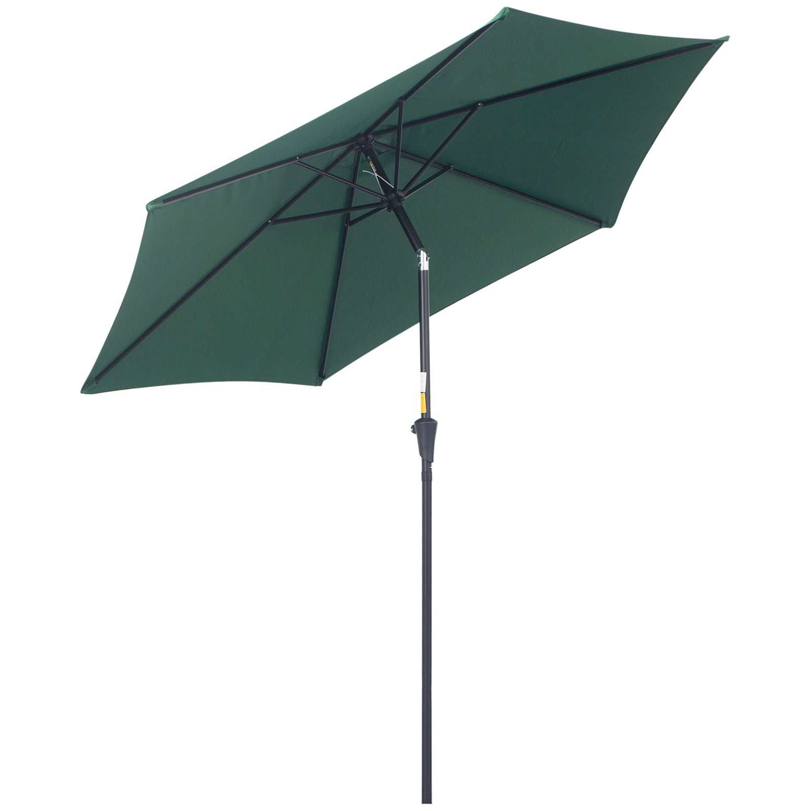 2.6m Patio Umbrella With Tilt Crank | Green