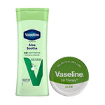 Vaseline Aloe Body Lotion & Aloe Lip Therapy Duo 400ml + 20g