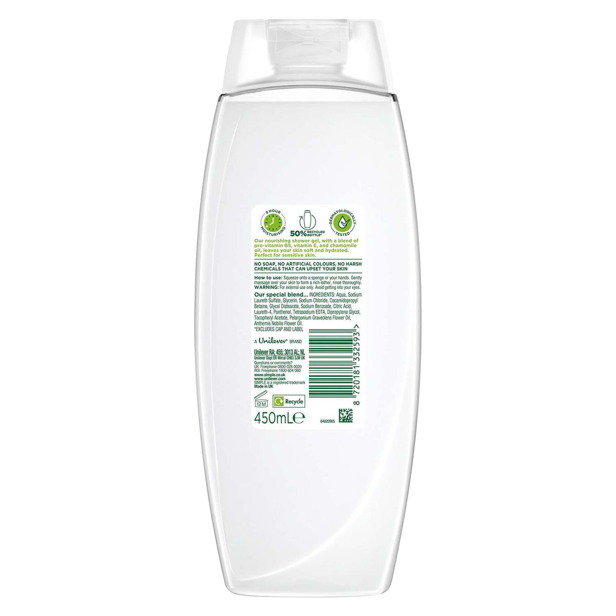 Nourishing Shower Cream 450ml Multipack | Set of 24 | White