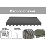 Easy Fit Grosvenor Awning - Grey | 2.5m | Grosvenor (Charcoal)