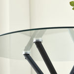 Stylish New York Dining Table Set With 4 Charlotte Velvet Chairs | Black