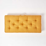 Cotton 2 Seater Booster Cushion | 50cm x 100cm | Mustard