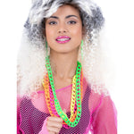 80s Neon Chain Necklaces, 4pk