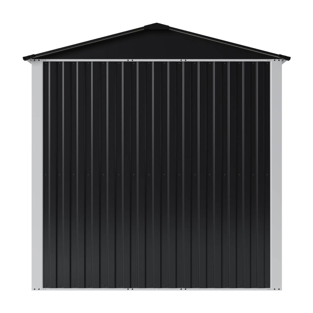 Breeins 6 X 4ft Lockable Metal Outdoor Storage Shed with Apex Roof, Double Hinge Doors & Air Vents, Weather-Resistant Garden Tool Storage House