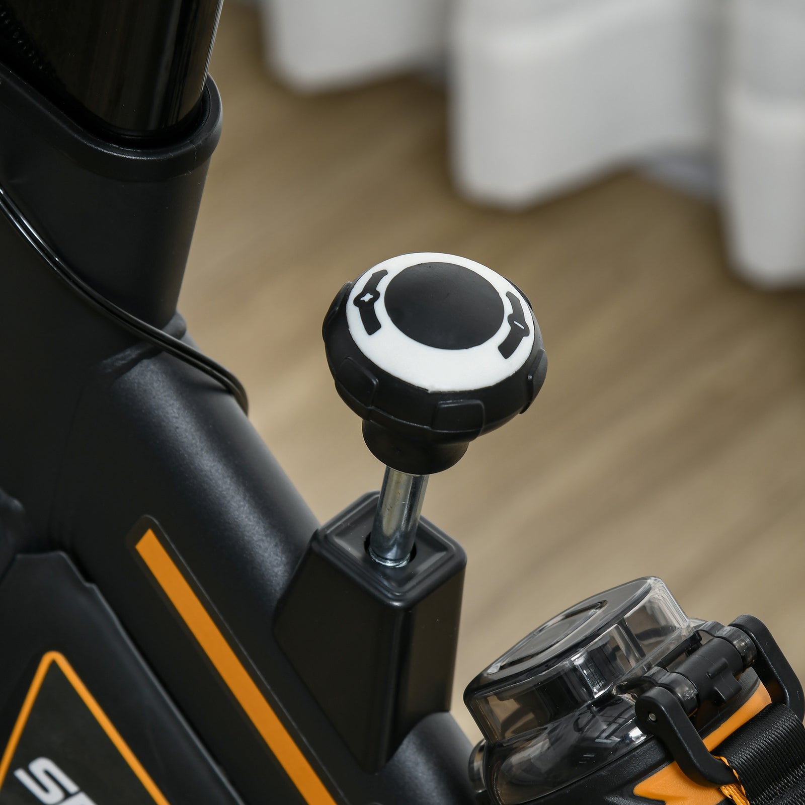 Exercise Bike Indoor Cycling W/ Lcd Display, Heart Sensor | Orange