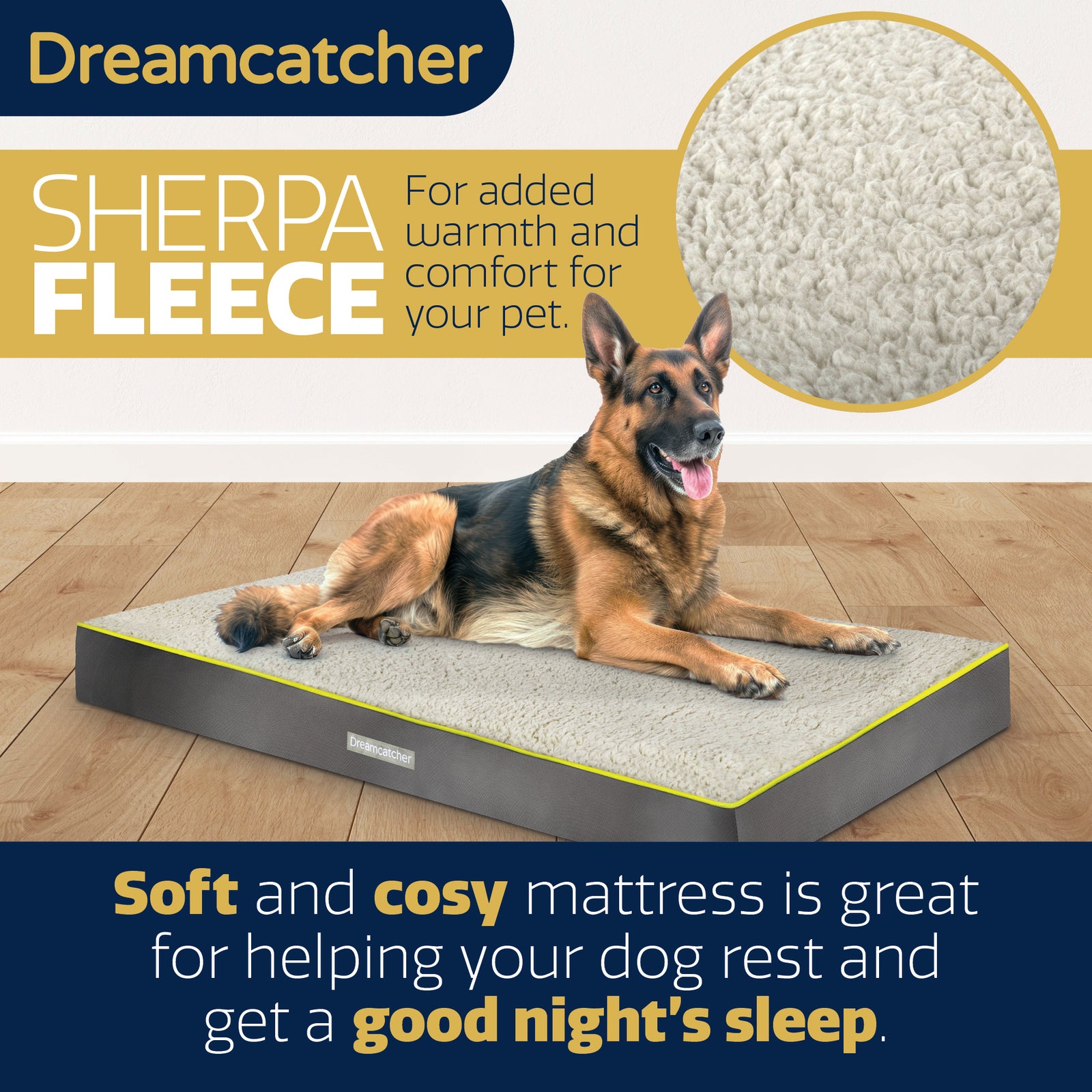 Grey Small To Xxl Dog Beds Orthopaedic Extra Large Flat Crate Pet Mattress, Removable Washable Cover | 137cm | Grey