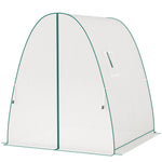 Portable Greenhouse Gardening Plant Hot House With 2 Doors | White