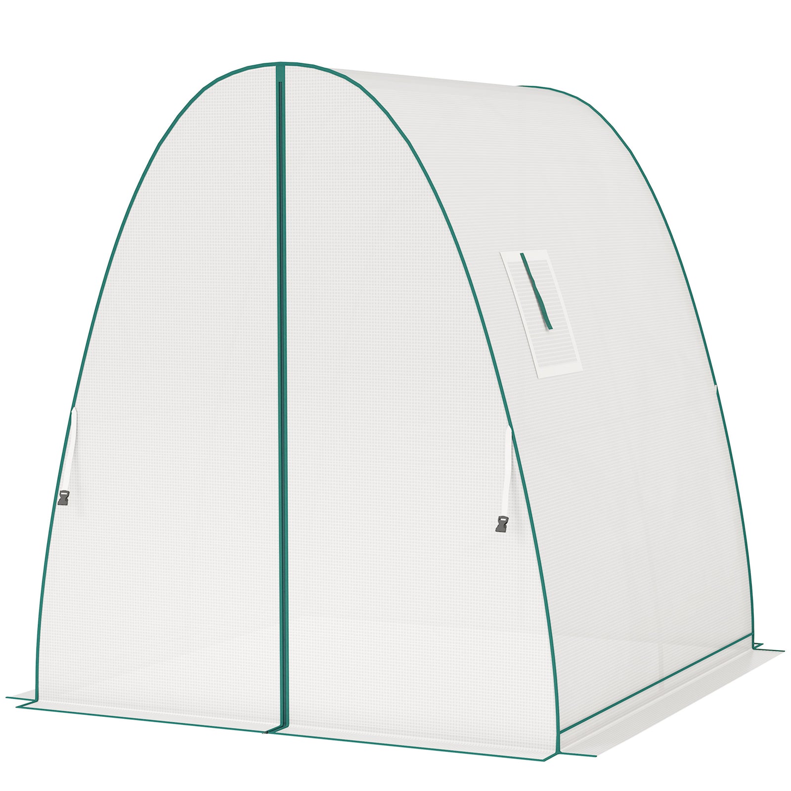 Portable Greenhouse Gardening Plant Hot House With 2 Doors | White