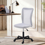 Vinsetto Mesh Office Chair Armless Adjustable Height White