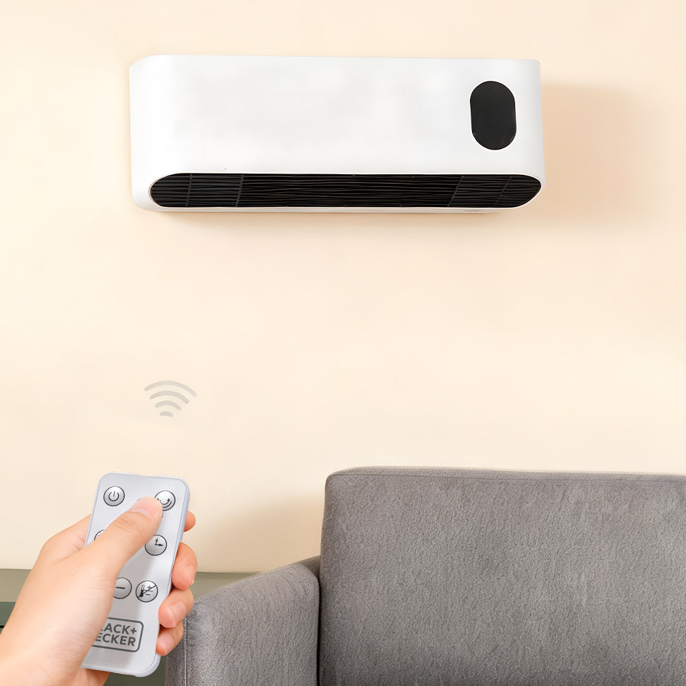 Wall-mounted Ptc Electric Heater – Fast, Safe & Energy-efficient Room Heater With Remote Control, Led Display, And Timer Function