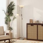 Mother-child Floor Lamp Duo Light With 3 Colour Temperatures | Silver