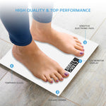 Digital Weighing Bathroom Scale Lcd Display, Automatic On/off | White