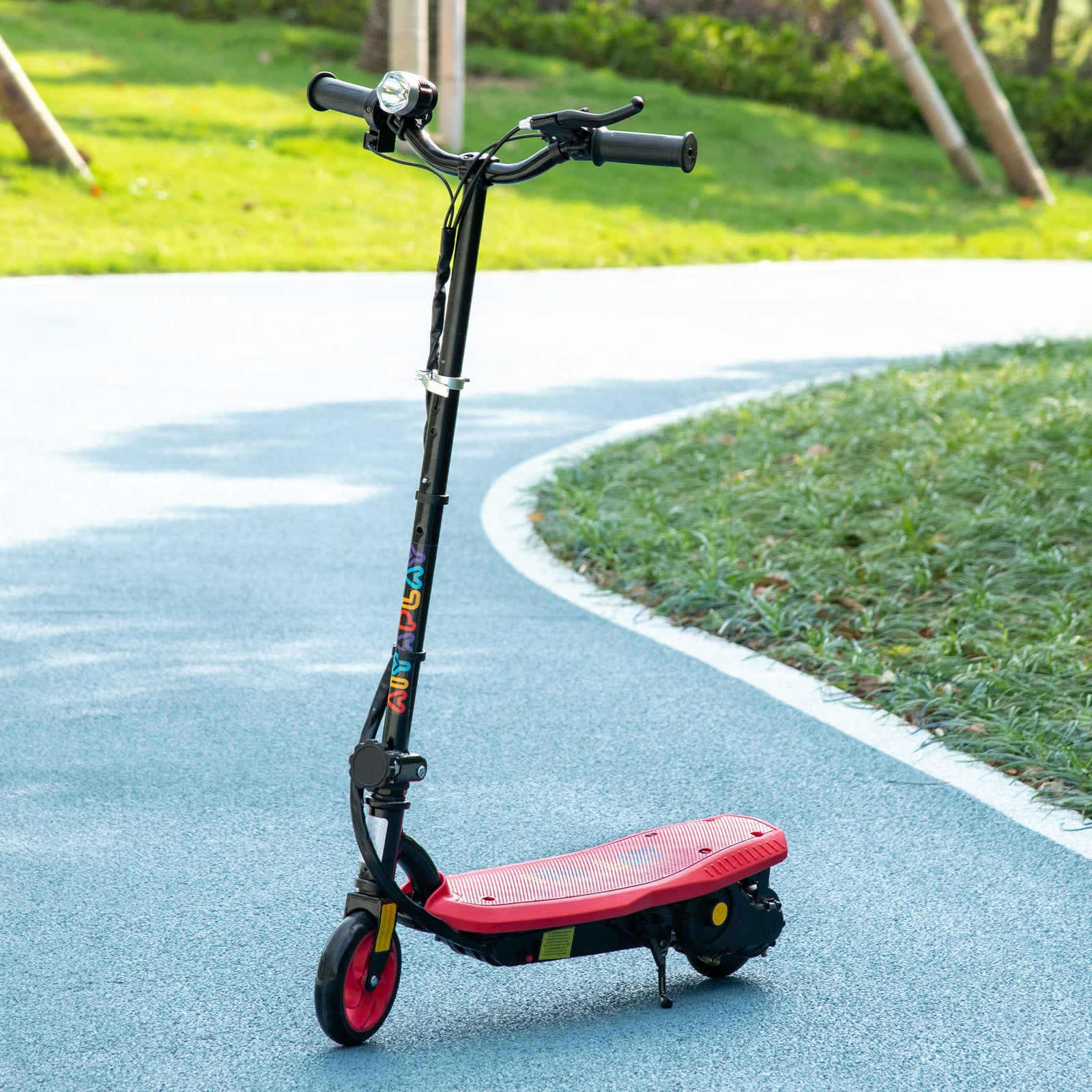 Folding Electric Scooter 120w E-scooter W/ Three Mode Led | Red