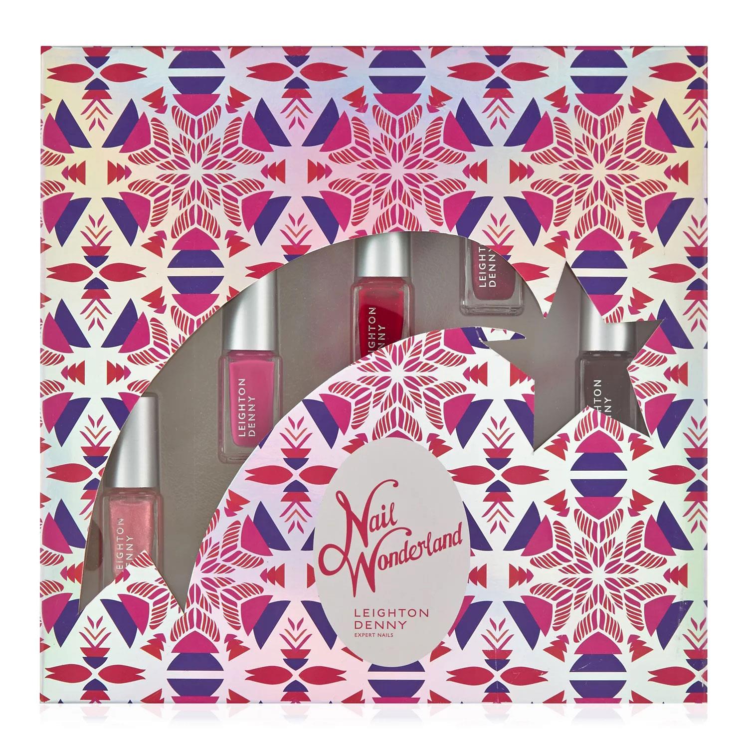 Nail Polish Nail Wonderland Metalic Gift Pack For Her, Pinks/reds