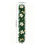 Pre-lit Artificial Christmas Garland | Green & White